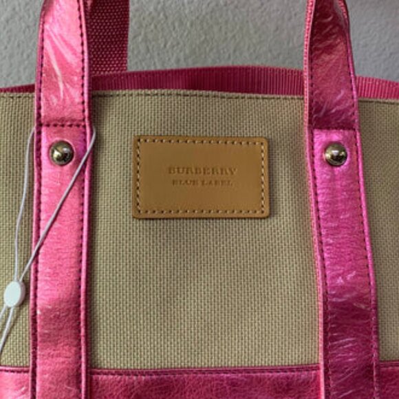 EUC Burberry Blue Label Reversable Mini Tote Bag - Picture 3 of 7